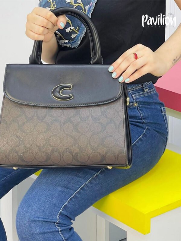 CanarLisa Caramel Lady's Handbag with shoulder Strap - KP 8641
