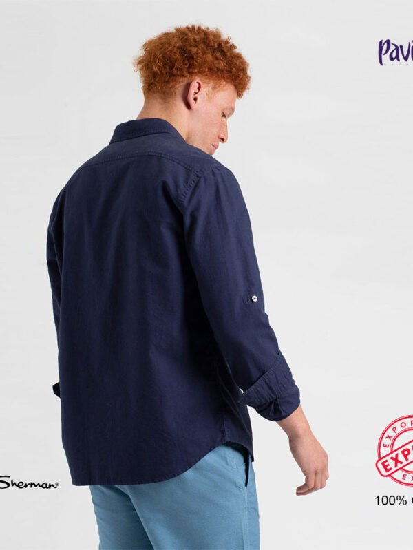 BEN SHERMAN Long Sleeve Shirt 100% Cotton Export Quality in Stock For men's SN- 42 - Image 3