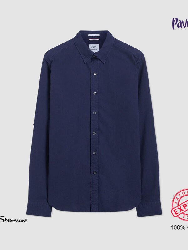 BEN SHERMAN Long Sleeve Shirt 100% Cotton Export Quality in Stock For men's SN- 42 - Image 2